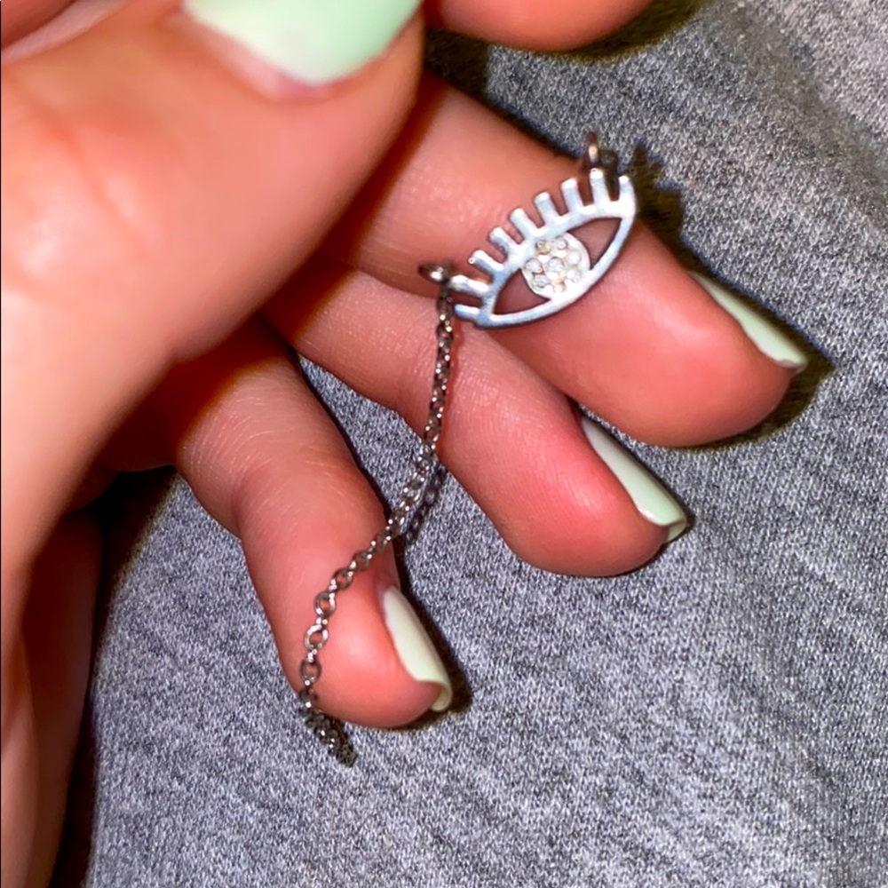 Silver Evil Eye Necklace